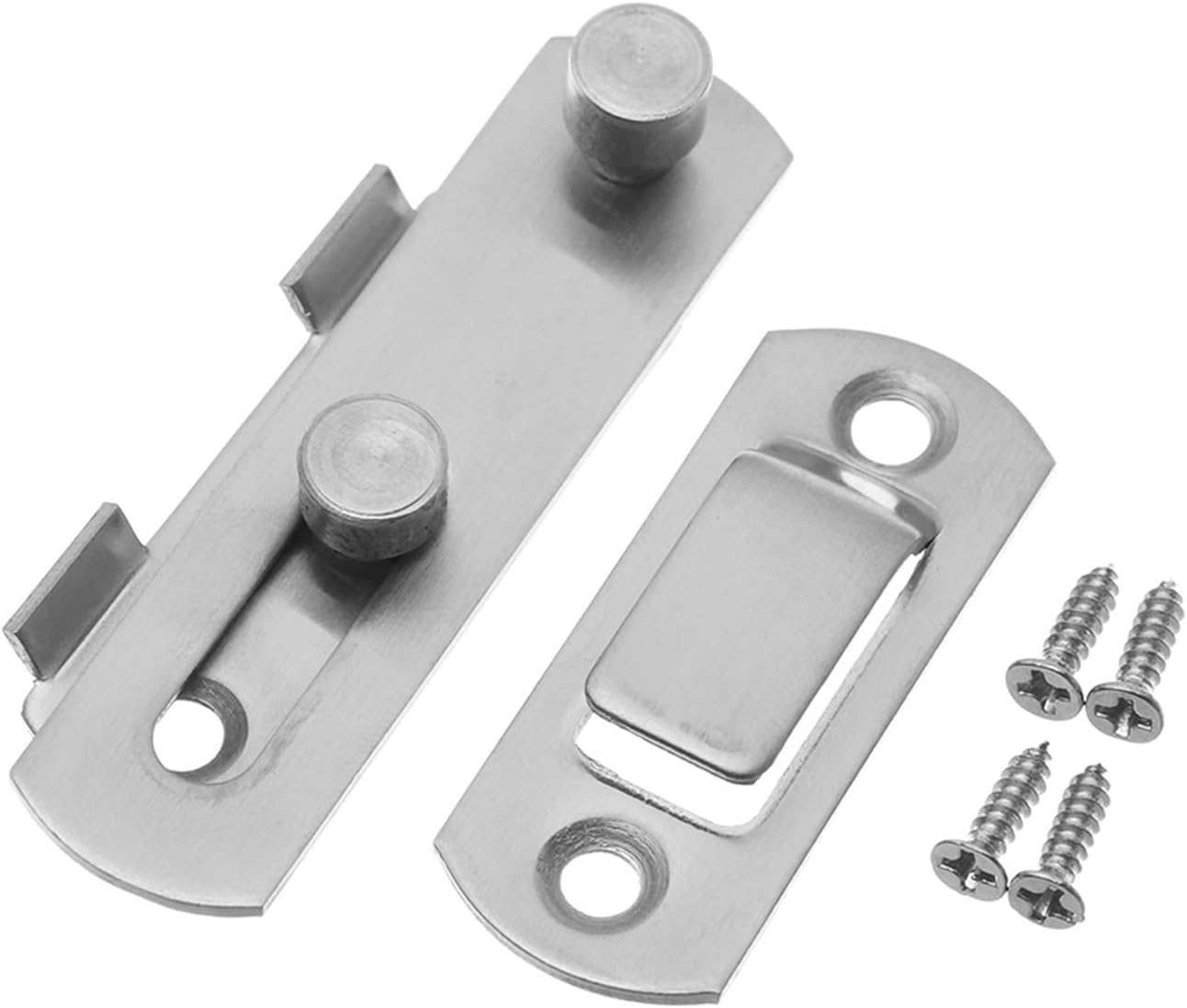 Latch Lock Guard Latch Bolt with Screws Sliding Window Door Lock Handle Stainless Steel Door Latch Home Safety Chain Door Home Hardware