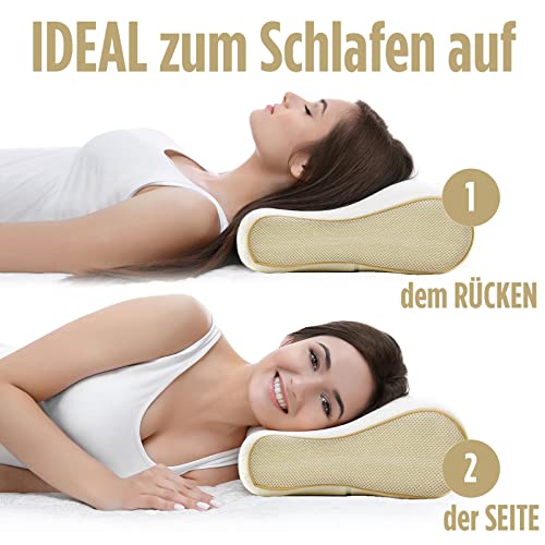 VITAPUR Cuscino per Dormire Anatomico con Schiuma