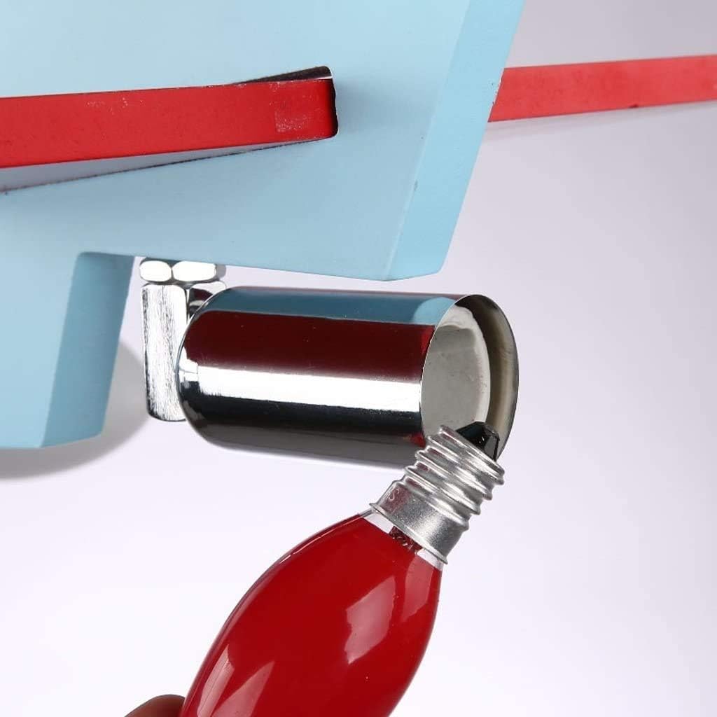 Bracket Light Atmosphere Eye Protection Aircraft Lights Children's Room Chandelier Creative Cartoon Lovely Bedroom Lamps Boy Room Lighting Stainless Steel Bracket Light