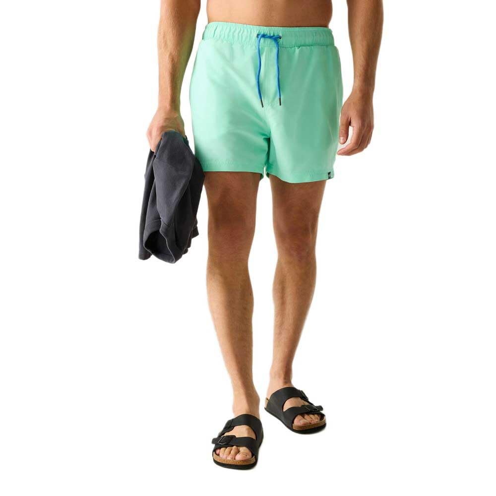 Regatta Men's Icegrn/Sncbl Mawson Iii Quick-Drying Swim Shorts in Size XL, Sports Direct