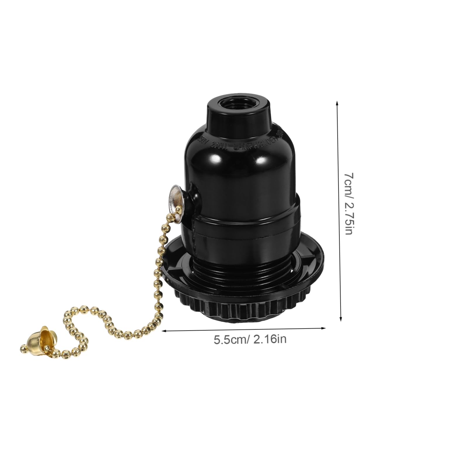 Holibanna Pull Chain Light Fixture Socket Lamp Holder Base Compatible with Zipper Thread for Easy Installation Brightness for Stylish Interior Decor
