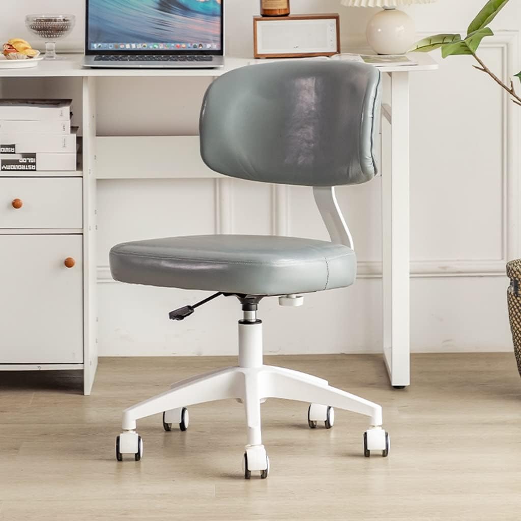 GIZNXBA Kids Task Chair Kids Desk Chair, Armless Ergonomic Study Chair for Boys Girls Computer Chair with Adjustable Height Swivel Rolling Desk Chair for Teens (Color : /Gray)