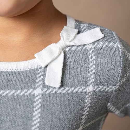 Image of Hope & Henry Girls' Milano Tipped Sweater Dress