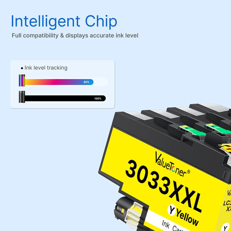 Image of LC3033XXL Compatible for Brother LC3033 Ink Cartridges BK /C /M /Y (4-Pack)