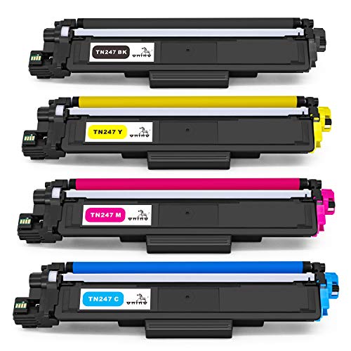 ONINO TN-247 TN243 TN-247BK Cartucho de tóner para DCP-L3550CDW DCP-L3510CDW MFC-L3750CDW MFC-L3770CDW MFC-L3730CDN MFC-L3710CW HL-L3230CDW HL-L3210CW HL L3270CDW DCP-L3550CDW (4pcs)