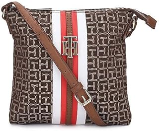 Bolsa transversal feminina Jaden Plus, Castanho/tanino