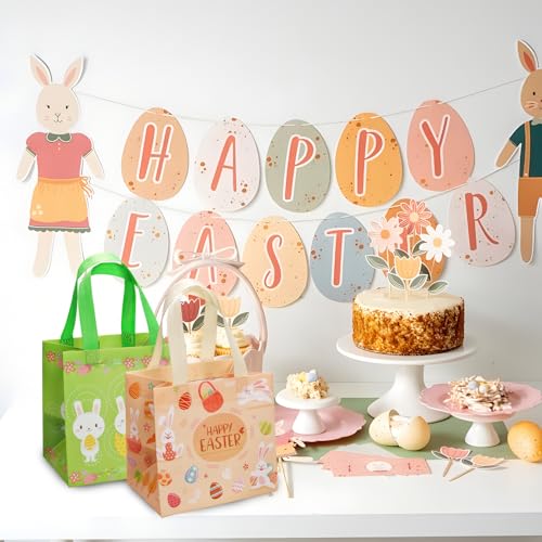 6 Stück OsterköRbchen, Osternester zum Befüllen, Ostern Geschenke Kinder, Osterdeko Outdoor, Ostertüten zum Befüllen, Osternest, OsterköRbchen Kinder, Geschenktüten Ostern, Osterkorb Personalisiert