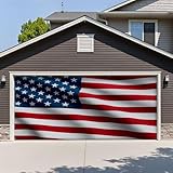 6x13ft Garage Door Banner United States Garage Door Cover Decorations Polyester Door...