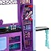 Monster High Boo-tique Hotel Doll House, Foldable Playset with Spooky Surprises in Every Room and 13+ Pieces Including Furniture and Accessories