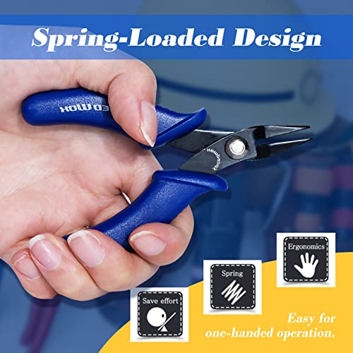 SPEEDWOX MINI FLAT NOSE PLIERS, 3 INCH MICRO NEEDLE & SMALL CHAIN NOSE - SMOOTH JAW PRECISION fines PLIERS FOR JEWELRY MAKING & CRAFT - Image 3