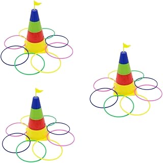 Unomor 2 Sets Ring Ring Toy Summer Rings Toys for Kids Summer Set Rings for Ring Toss Carnival Games Kids Ring Toss Toy Educational Plaything Throwing Ring Toy Circle Throwing Toy Child