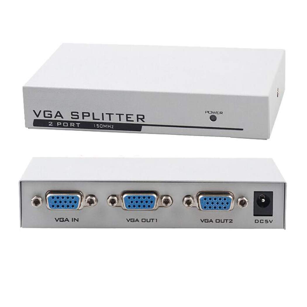 Amazon.co.jp: ES-Tune VGA分配器 ディスプレイスプリッタ 1入力2出力