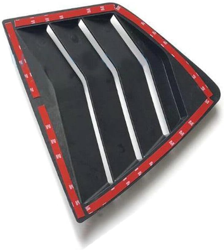 1Pair Left + Right Side Window Louver Shutter Cover Trim Fit for Honda Accord 2008 2009 2010 2011 2012 2013 Gloss Black