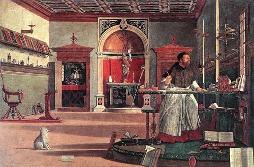Affiches et Gravures Impression Sur Toile Vision de saint Augustin 60x90