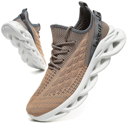 Image of Jakcuz Plus Size Men's Lightweight Walking Shoes Mesh Fish Scale Pattern Fashion Sneakers