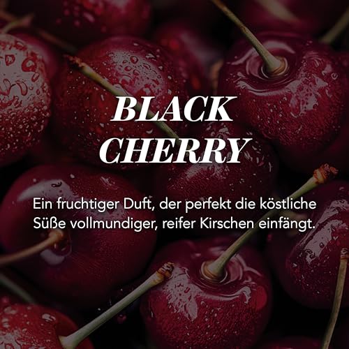 Yankee Candle Duftkerze im Glas (groß) | Black Cherry | Kerze mit langer Brenndauer bis zu 150 Stunden | Perfekte Geschenke für Frauen – Bild 2