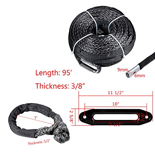 Kit de Winch Sintético para ATV UTV SUV 4x4 miniatura 2