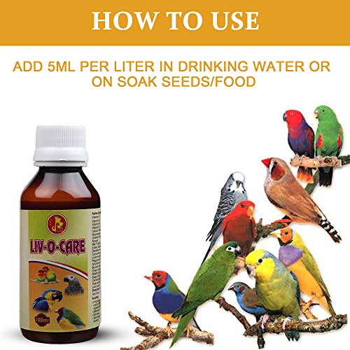Image of Pet Care International (PCI) Bird Supplement Liv-O-Care Helps in Detoxify Liver System for Healthy Bird Healthcare (100ML, Liv-o-Care)