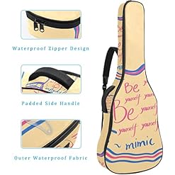 Housse de protection pour guitare acoustique classique et acoustique Motif flocon de neige, Multicolore 10., 42.9×16.9×4… - Les Beatles, Paul McCartney, John Lennon, RIngo Starr, George Harrison Housse de protection pour guitare acoustique classique et acoustique Motif flocon de neige, Multicolore 10., 42.9x16.9x4… – Image 4