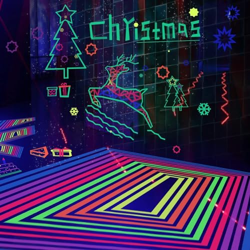 Neon Klebeband - 6 Stück UV Schwarzlicht Fluoreszierendes Klebeband - Fluoreszierendes Gaffer Tape Neon- für Leuchtstäbe Partydeko Handwerk（5m x15mm)