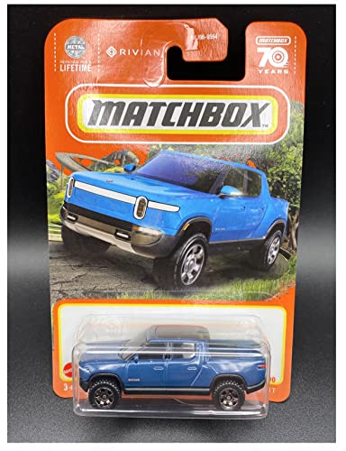 Matchbox Rivian R1T 2022 Collector #38/100 Electric Truck Ev Blue #TOP6