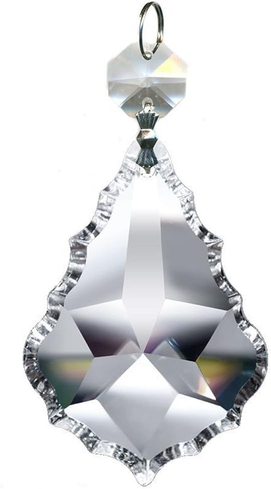 Magnificent 1.5 Inches Clear French Cut Lead Crystal, 38mm Set of 10pcs By xingkong