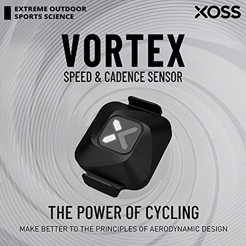 Xoss Vortex Cadence/Speed Sensor Ant+/Bluetooth 4.0, Outdoor/Indoor Wireless Ipx7 Dual Modes Bike Computer Rpm Sensor For Road Bike/Spinning Bike/Mtb Compatible With Wahoo Fitness/Zwift/Strava #TOP1
