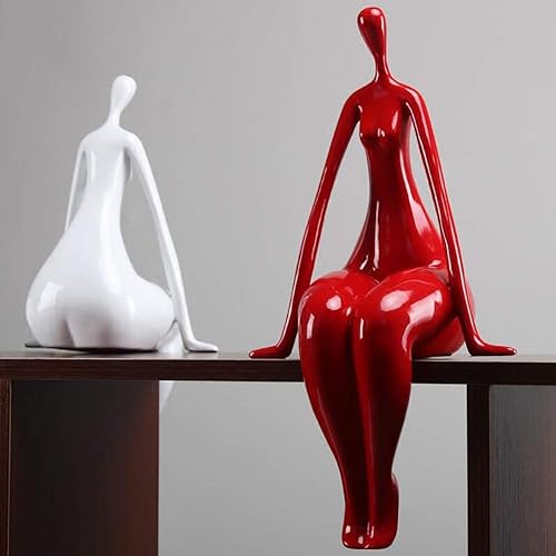 Miniatura 2 de D&LE Figuras de yoga, esculturas de resina modernas, arte abstracto, estatua de yoga para niña, para decoración de escritorio en casa, oficina,