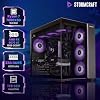 Computadora de gaming STORMCRAFT Falcon AI 7800X3D 9070 XT 16G, 32GB DDR5, 1TB SSD | AMD Ryzen 7 5.0GHz, Radeon RX 9070XT Graphics, RGB 6000MHz RAM, 850W Gold PSU, 360mm AIO, USB-C, BT Wi-Fi VR Ready 4