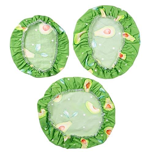 ELAYARD 3pezzi Pellicole in Cotone Riutilizzabili Per Alimenti Con Panni Elastici Copriciotole Per Conservazione Pellicole Per Alimenti