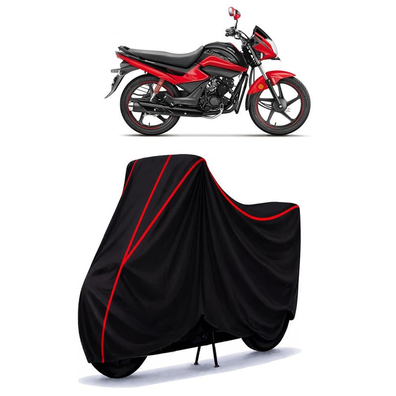 Image of Hero Splendor ismart 110 BS6 Water Resistant Bike Cover for All Motorcycles & Rain | Heavy Duty | UV Protection, Dustproof, Scratchproof | All Weather Two Wheeler Cover with Elastic Bottom