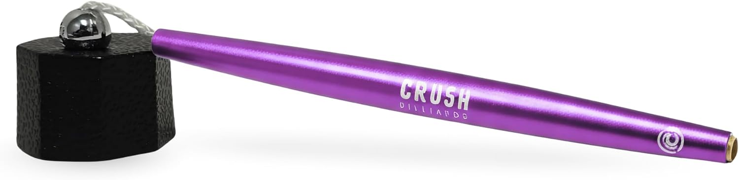 Crush Billiards Aluminum Chalk Holder – Octagon Cue Chalk Case for Predator 1080 Chalk – Upgraded Build with Extra Length & Balanced Weight – Non-Magnetic Billiards Accessory for Pool Players & Pros
