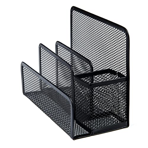 Shikaman Envelope Organizer With Pen Holder,Paper Holder For Desk, Letter Holder Organizer Small File Organizer #TOP1