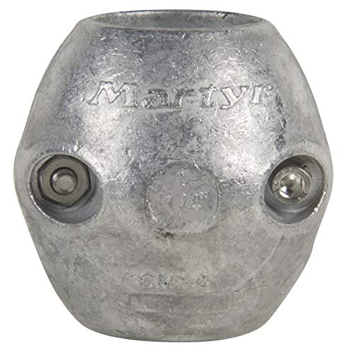 Martyr Anodes Streamlined 1-1/4 Shaft Anode, Aluminum