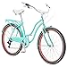 Schwinn Perla Women's Cruiser Bicycle, Featuring 18-Inch Step-Through Steel Frame and 7-Speed Drivetrain with Front and Rear Fenders, Rear Rack, and 26-Inch Wheels, Blue