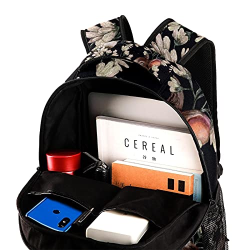 Sac à dos d'école léger à motif paon pour garçons et filles - Multicolore