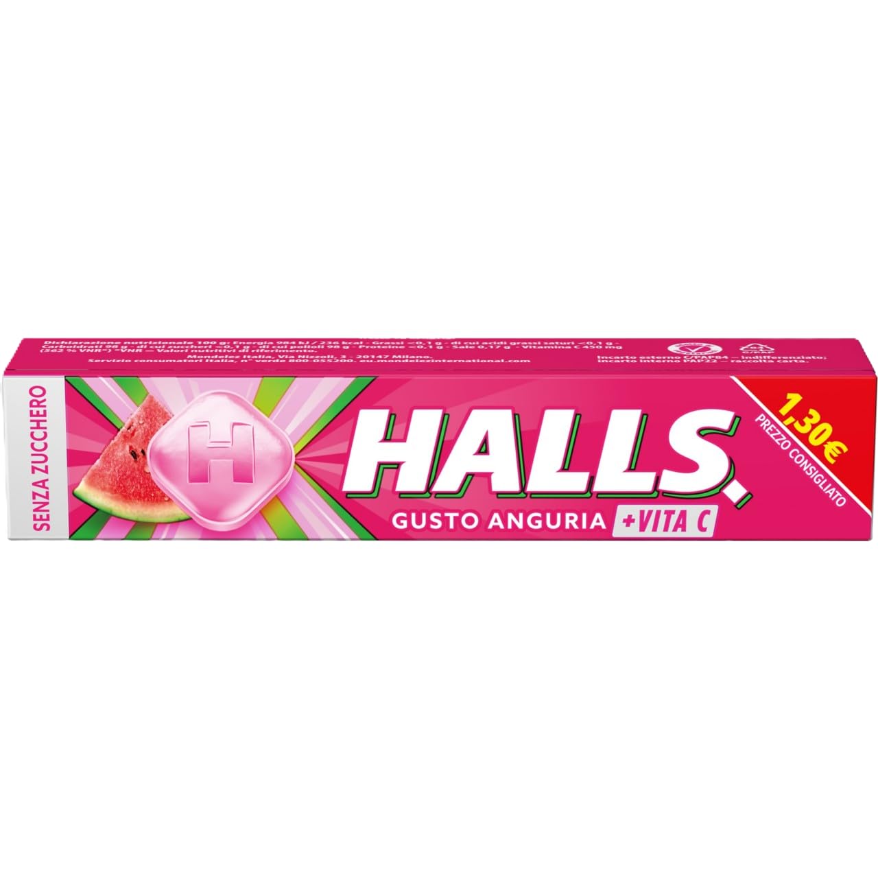 Halls vita c - Wassermelone - zuckerfrei - 20 Einheiten