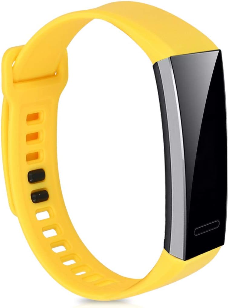 Amazon.com: kwmobile Watch Bands Compatible with Huawei Band 2 / Band 2 Pro  - Straps Set of 2 Replacement Silicone Band - Yellow/Black : Cell Phones \u0026  Accessories