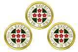 Juego de 3 unidades. Giftshop UK Real Orden de Escocia Masónico Pelota Golf Marcadores