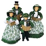 Victorian Irish Knot Christmas Carolers Figurines - 18' - Set of 4
