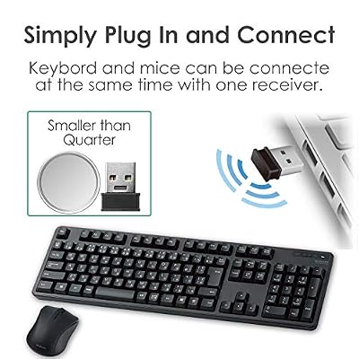 ELECOM Japanese Layout USB 2.4GHz Wireless Keyboard & Mouse Combo for Computer and Laptop, 109 Keys, Full-Size with Numeric Keypad, Quiet, Foldable Stand Windows Mac (TK-FDM106MBK)