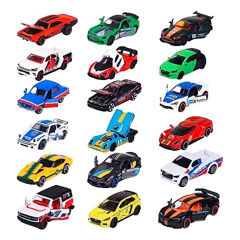 Majorette Racing Cars - 1 of 18 Random Toy Cars Highly Detailed 1:64 Scale (7.5cm) with Trading Card Model Car for Kids Ages 3+ Assorted Random No Selection Possible Cover