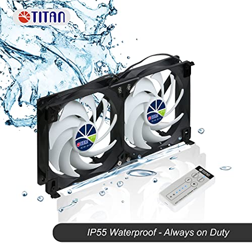 Réfrigérateur ventilateur TITAN TTC-SC22 double 90mm à vitesse réglable
