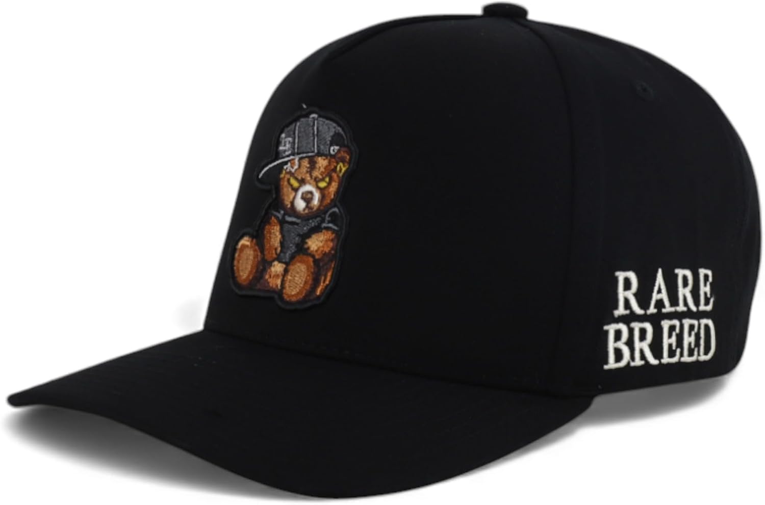 High Profile Structured Bear Embroidered Snapback Baseball
