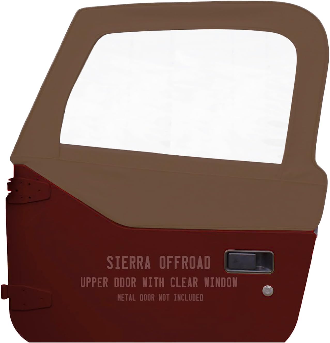 Sierra Offroad Soft Top for 1988 to 1995 Wrangler YJ - Spice, Sailcloth Vinyl - 2 Door Soft Top with Rear Plastic Tinted Windows - Factory Precision Fit Replacement - With Upper Door Skins