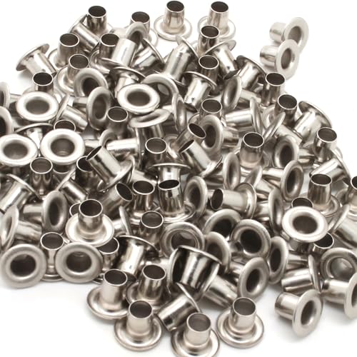 Tandy Leather Eyelets (100, Nickel, 3/16