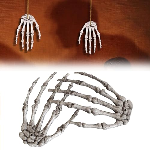 Rakiuty Mãos esqueleto Halloween, Halloween Skeleton Hands, mão de queleto, acessórios de casas encantadas, festas de terror