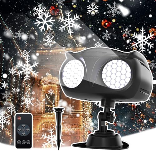 Christmas Projector Lights Outdoor,Holiday Snowflake Projector fo...
