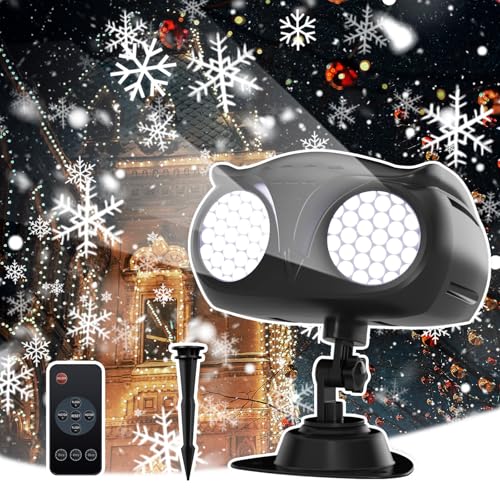 Christmas Projector Lights Outdoor,Holiday Snowflake Projector fo...