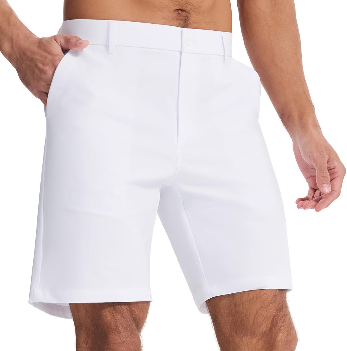 Men’s Classic Fit 7/9/11 Inch Golf Shorts Lightweight Long Stretch Hiking Short with 4 Pockets for Casual Work